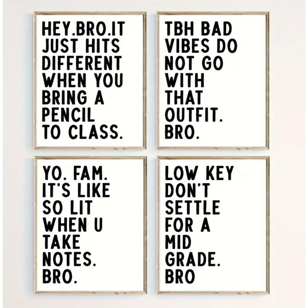 Canvas classroom decor bundle 4pc​